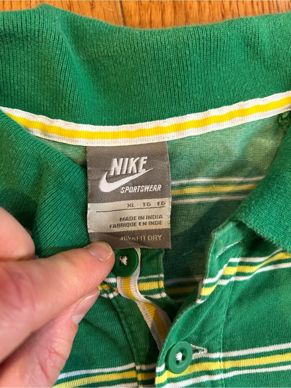 Vintage Nike Sportswear Polo Shirt Mens XL Short Sleeve Athletic Golf Dri-Fit - Picture 4 of 14